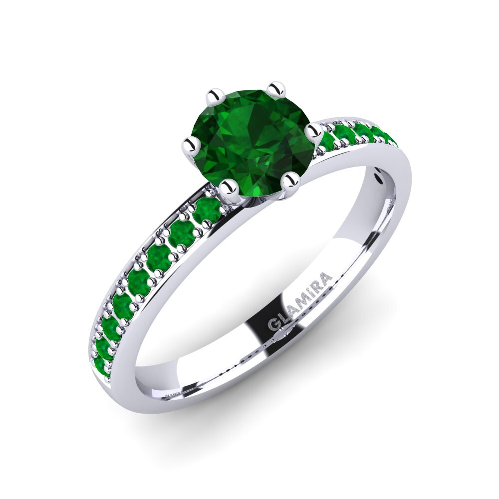 Tsavorite Engagement Ring Ageall 0.8 crt