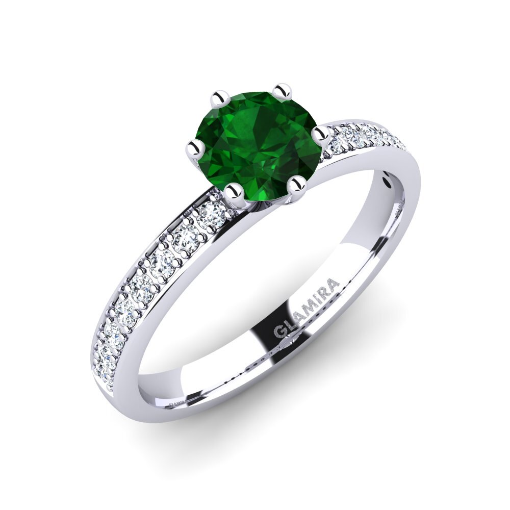 Tsavorite Engagement Ring Ageall 0.8 crt