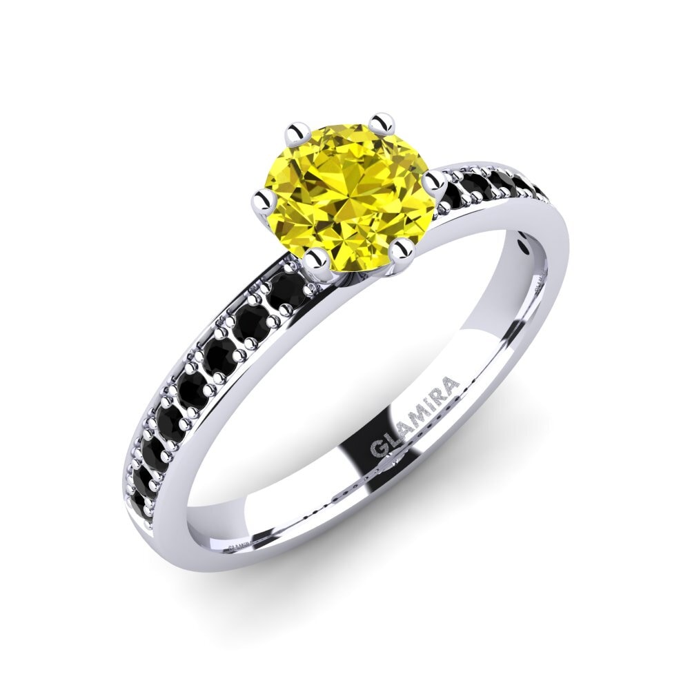 Κιτρινοδιαμαντι Δαχτυλίδι Αρραβώνων Ageall 0.8 crt