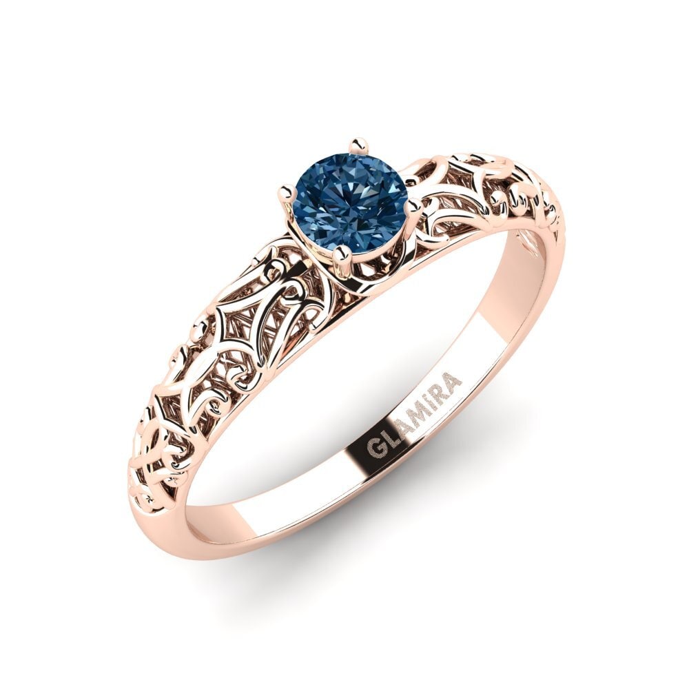 Blue Diamond Engagement Ring Alfreda