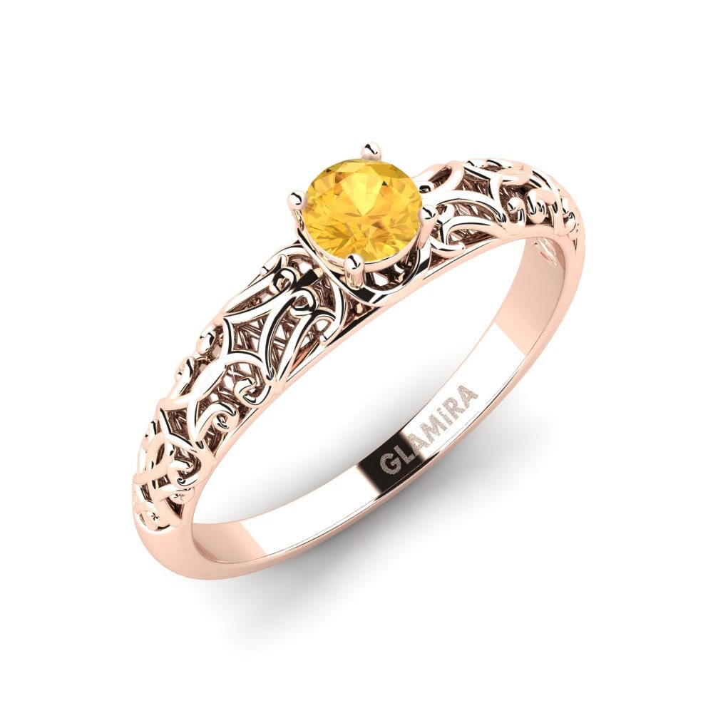 Citrine Engagement Ring Alfreda