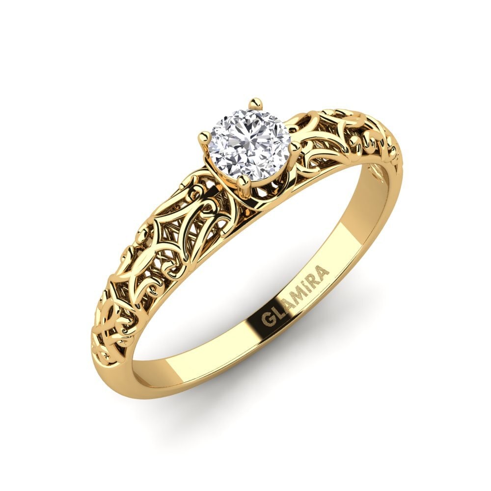 14ct Yellow Gold Engagement Ring Alfreda