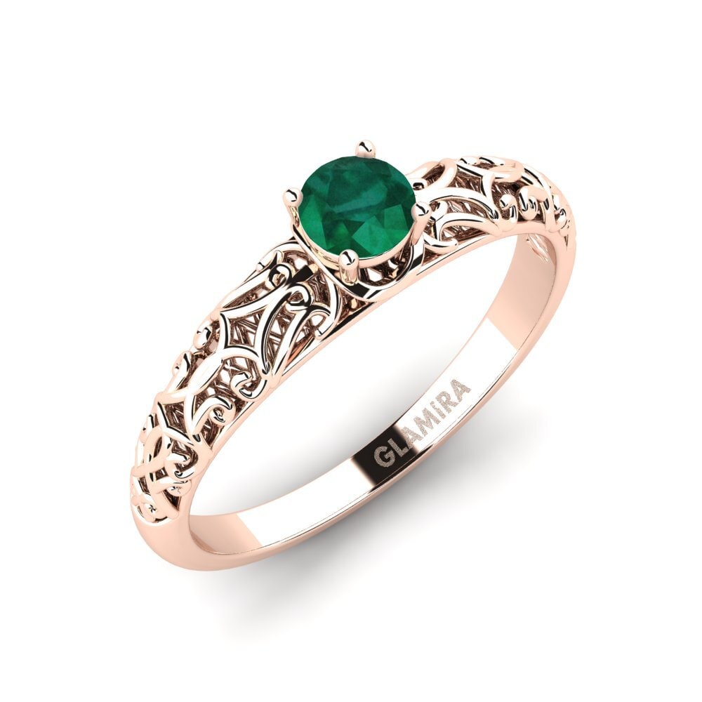 Émeraude Bague de fiançailles Alfreda