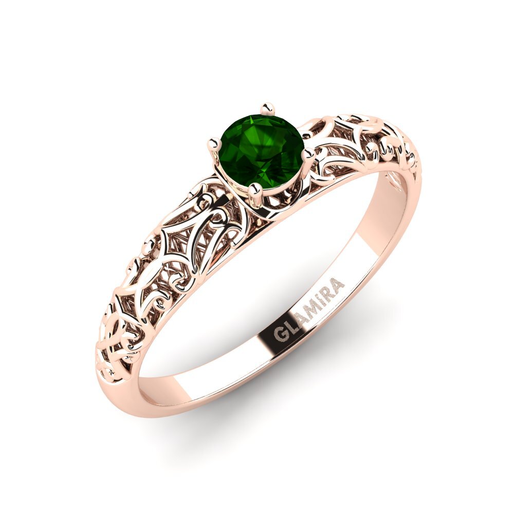 Green Tourmaline Engagement Ring Alfreda