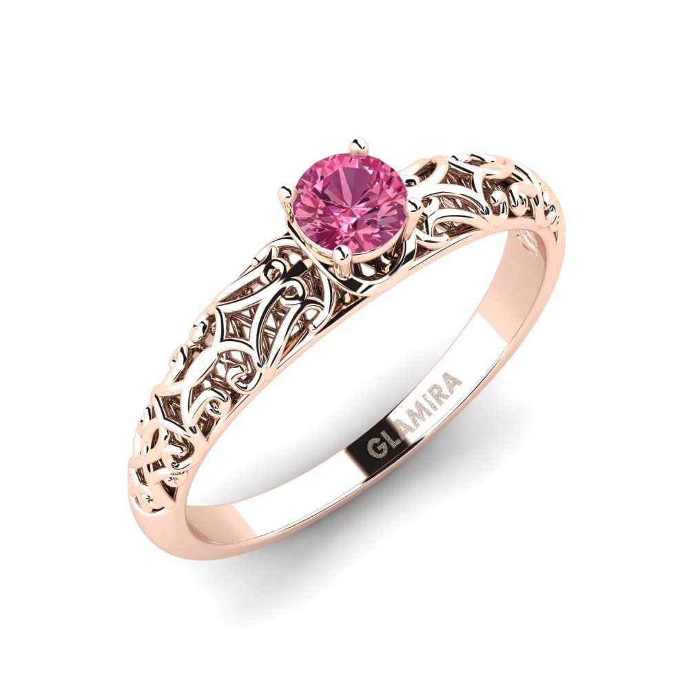 Pink Tourmaline Engagement Ring Alfreda