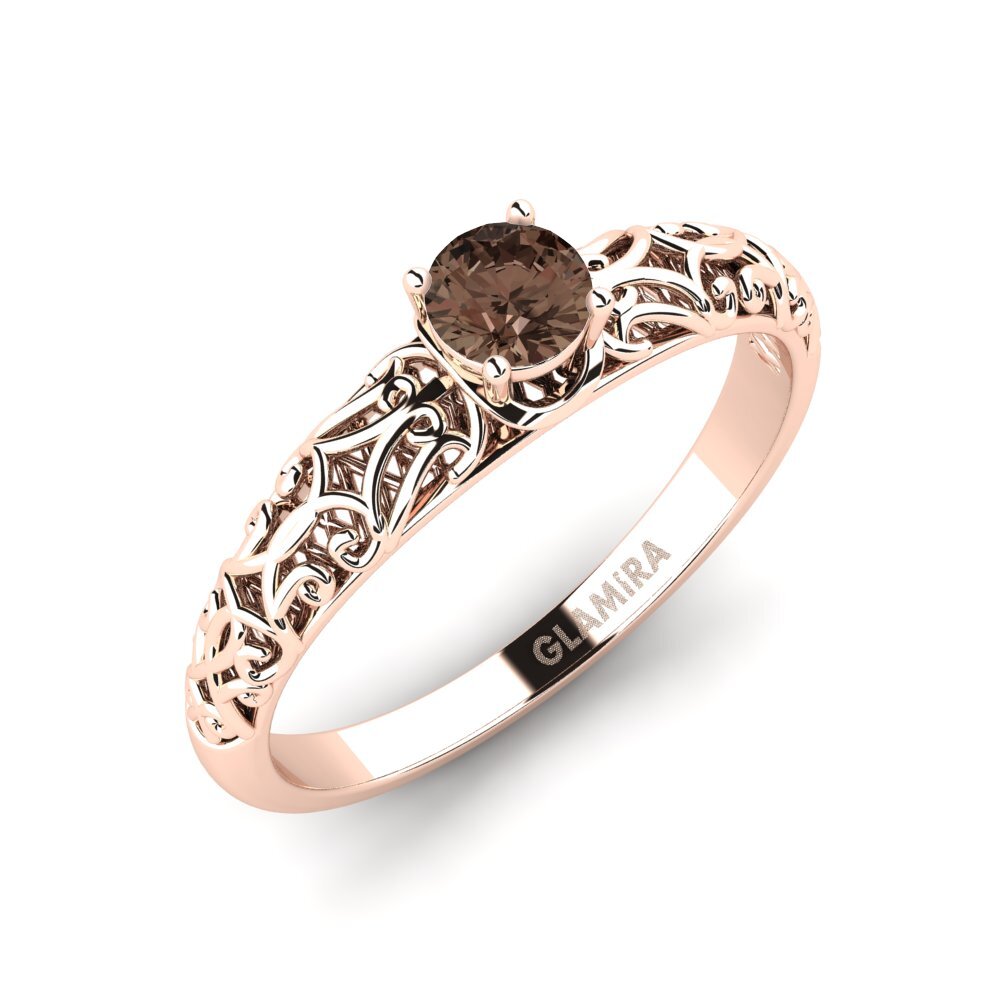 Smoky Quartz Engagement Ring Alfreda
