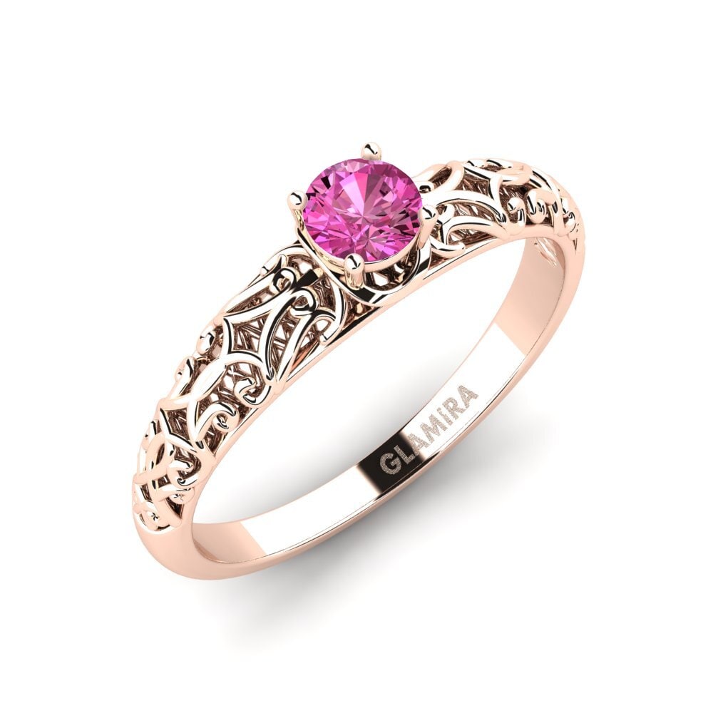 Topacio Rosa Anillo de compromiso Alfreda
