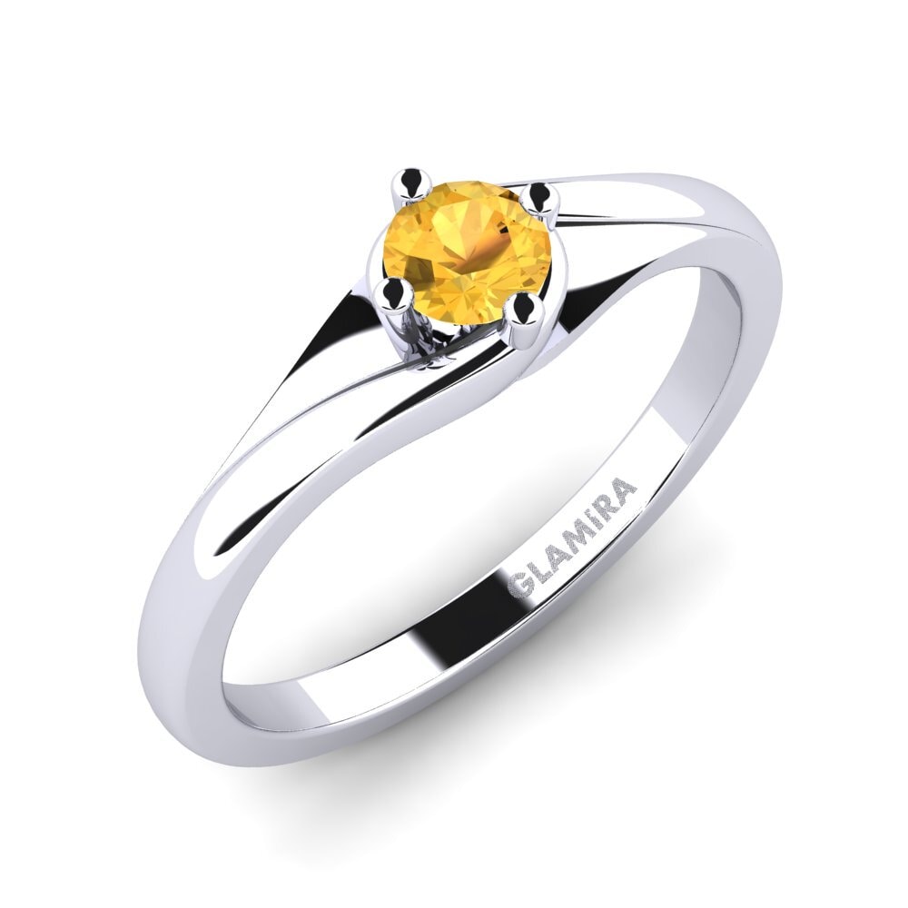 Citrine Bague de fiançailles Alfrida 0.16 crt
