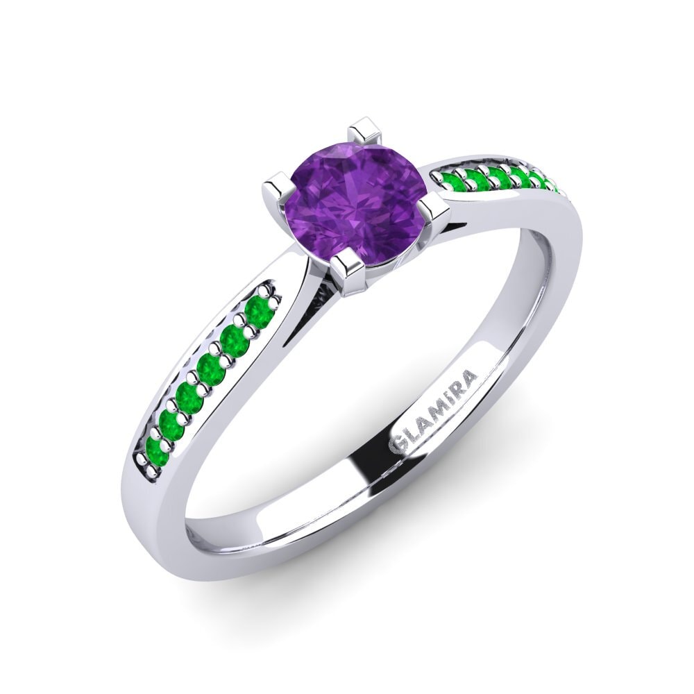 18ct White Gold Engagement Ring Alina