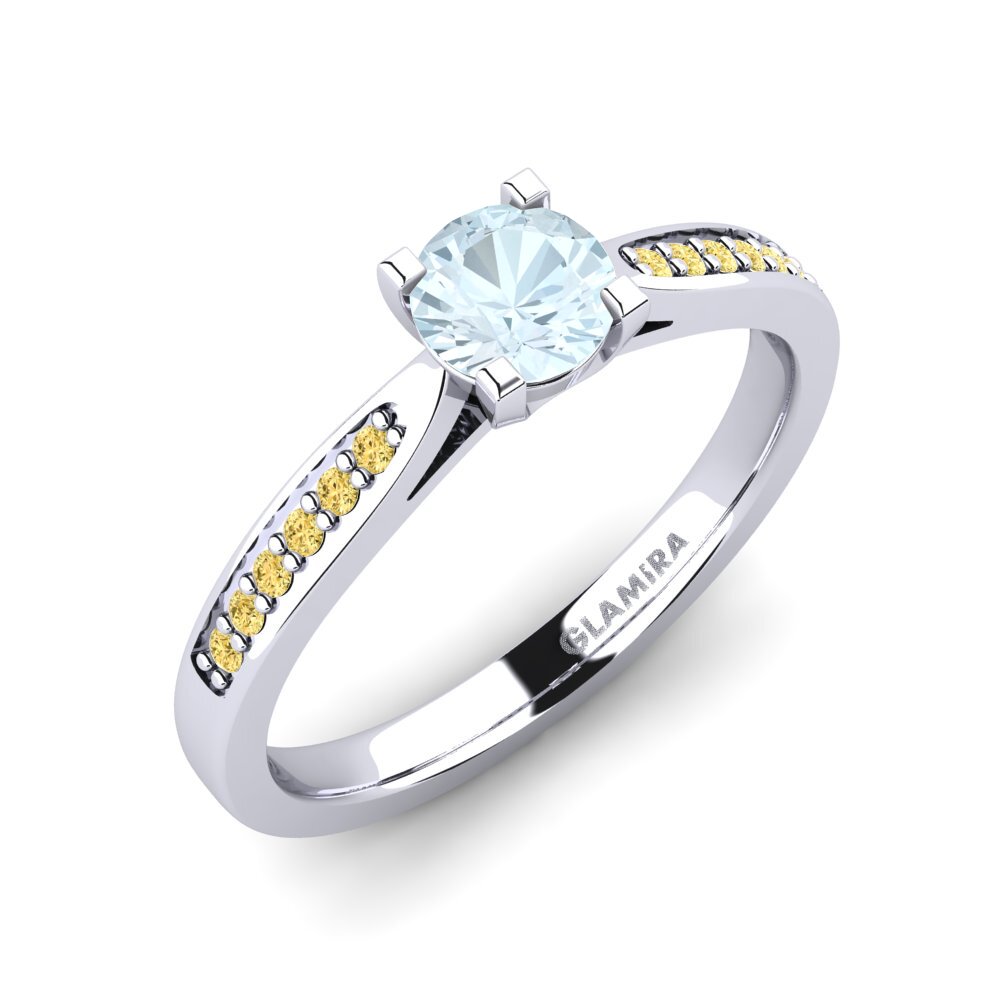 Aquamarine Engagement Ring Alina