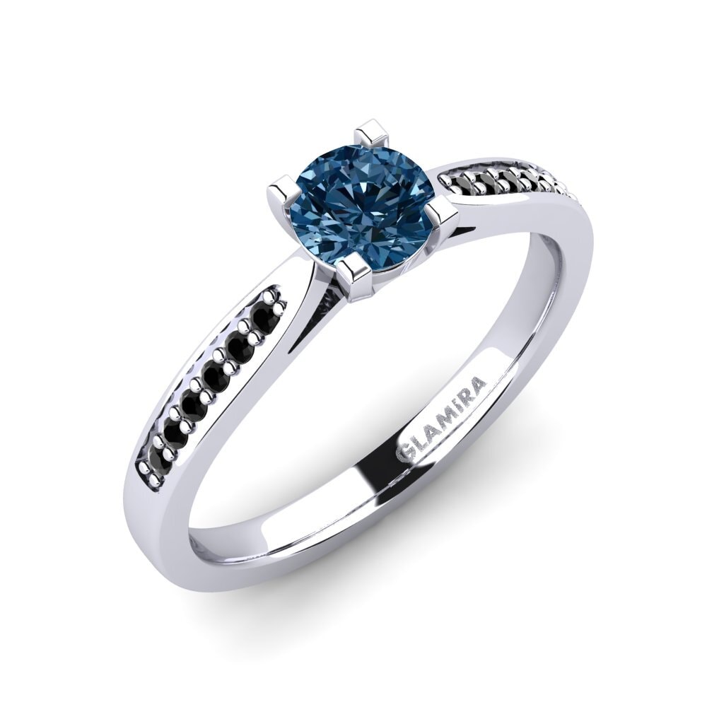 Blue Diamond Engagement Ring Alina