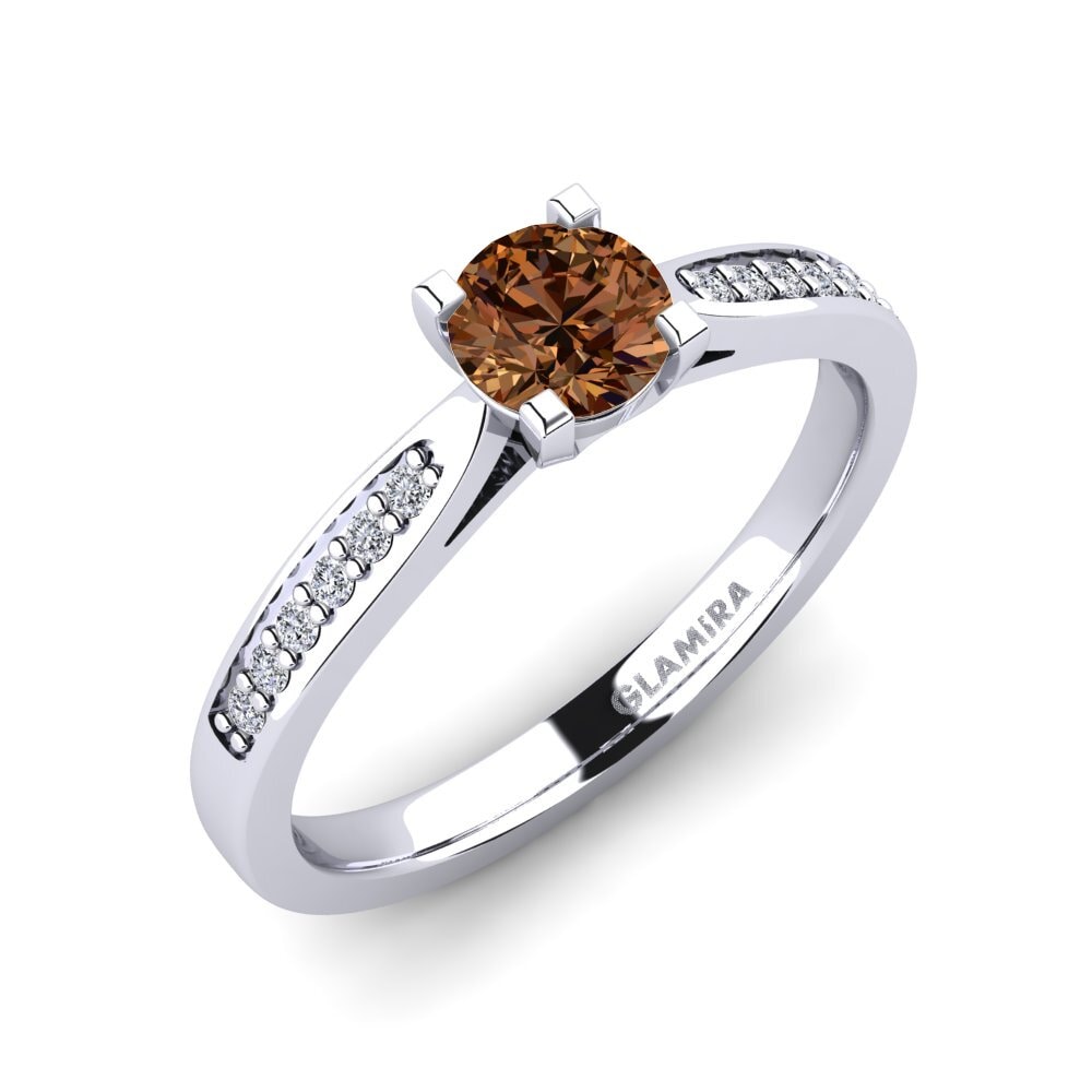 Brown Diamond Engagement Ring Alina