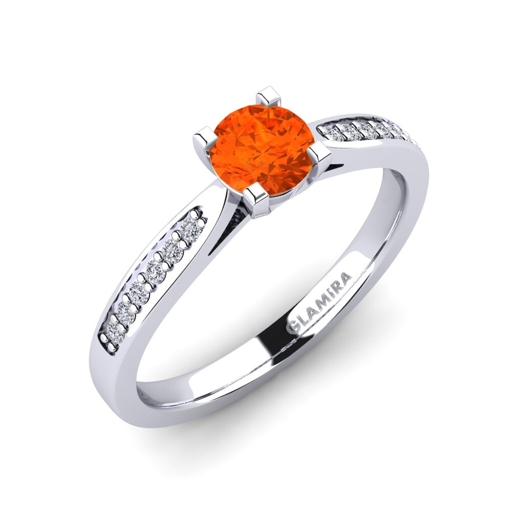 Fire Opal Engagement Ring Alina