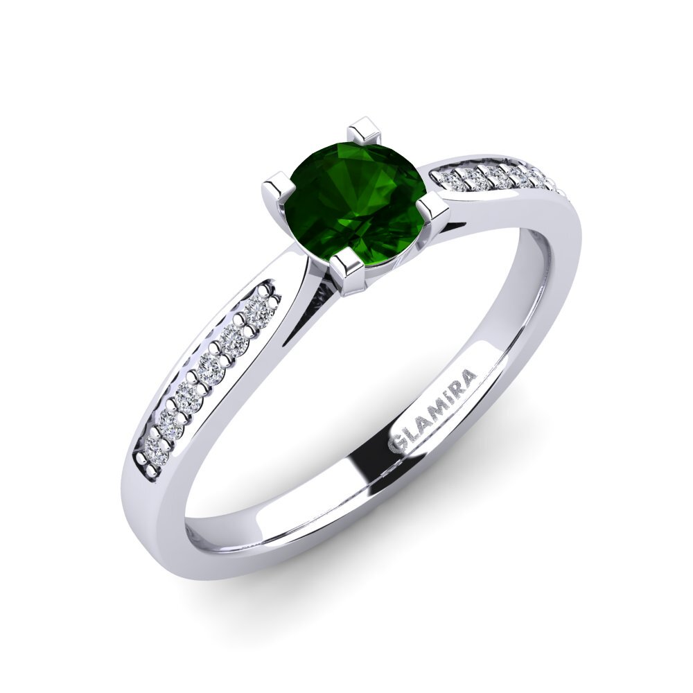 Green Tourmaline Engagement Ring Alina