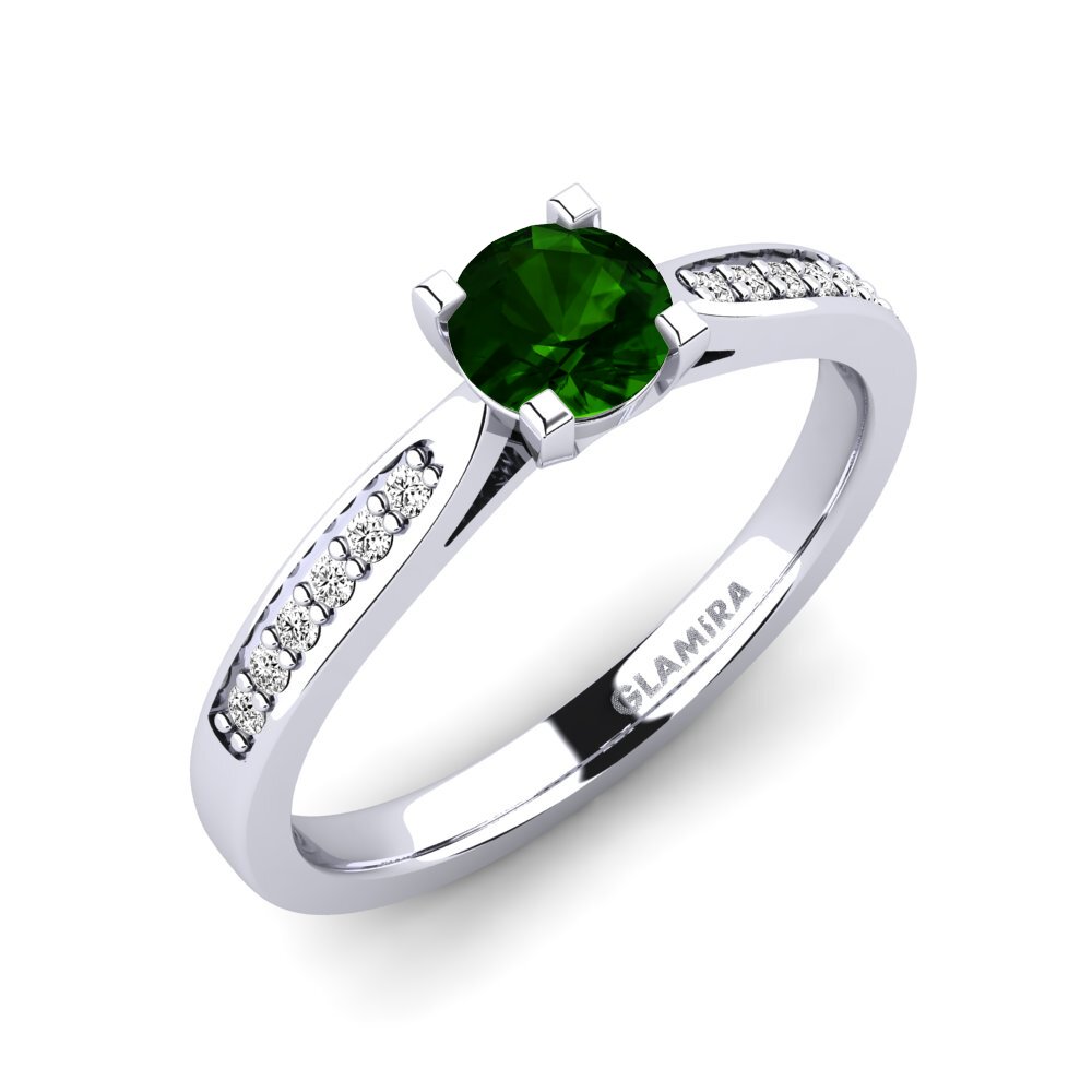 Green Tourmaline Engagement Ring Alina