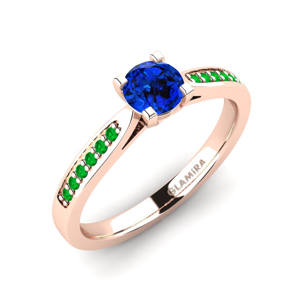 9K Rose Gold Engagement Ring Alina