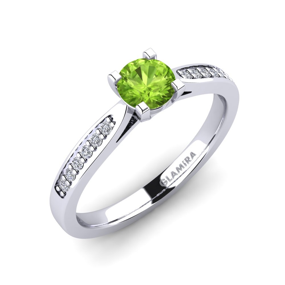 Peridot Engagement Ring Alina