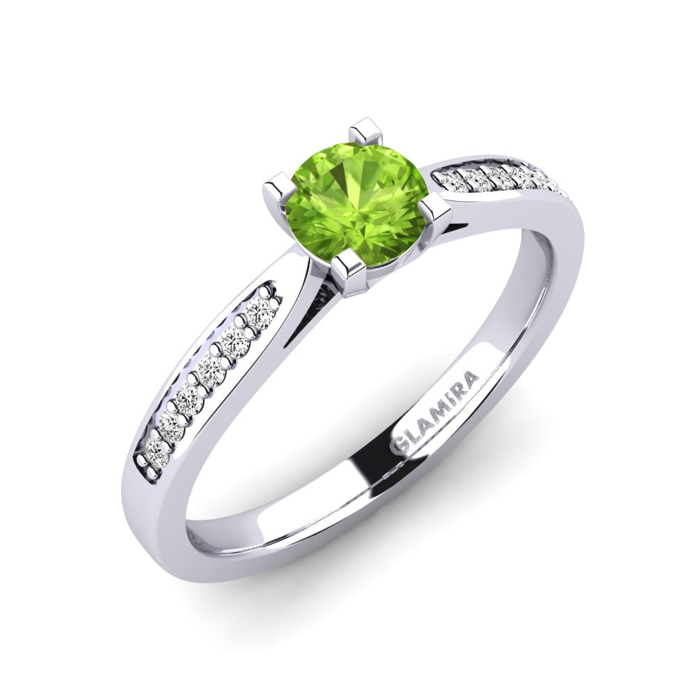 Peridot Engagement Ring Alina
