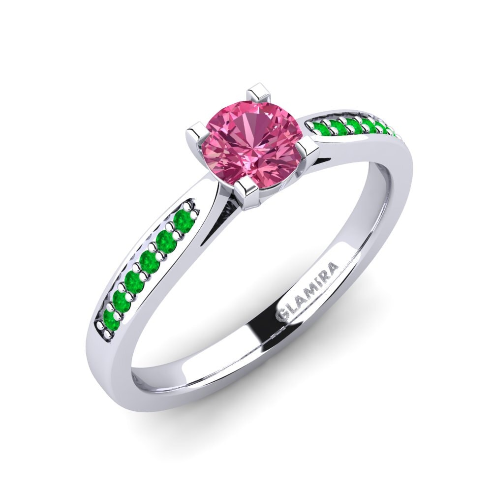 Pink Tourmaline Engagement Ring Alina