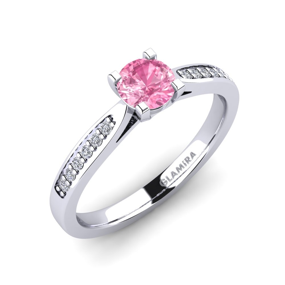 Pink Sapphire Engagement Ring Alina