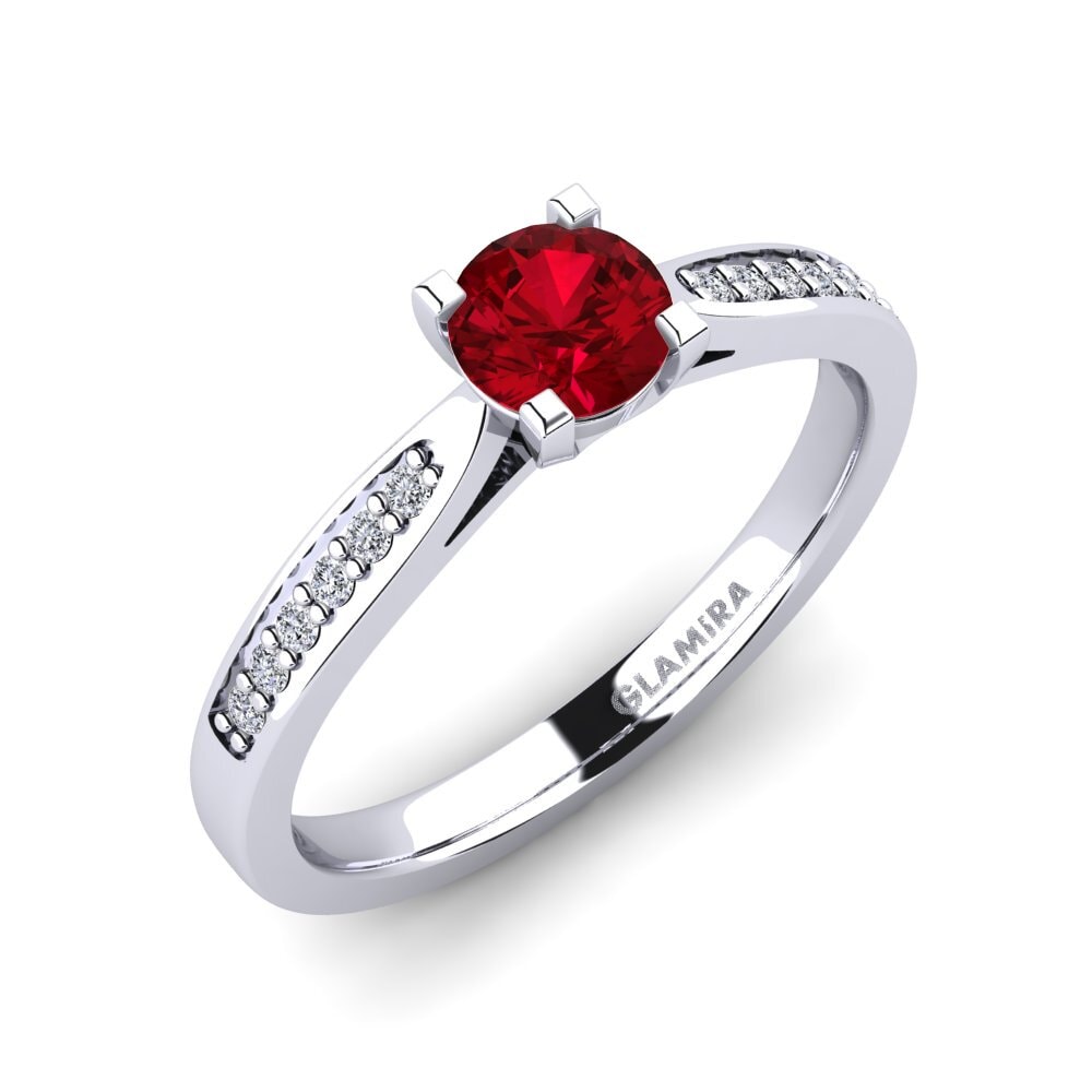 Circonita Roja Anillo de compromiso Alina