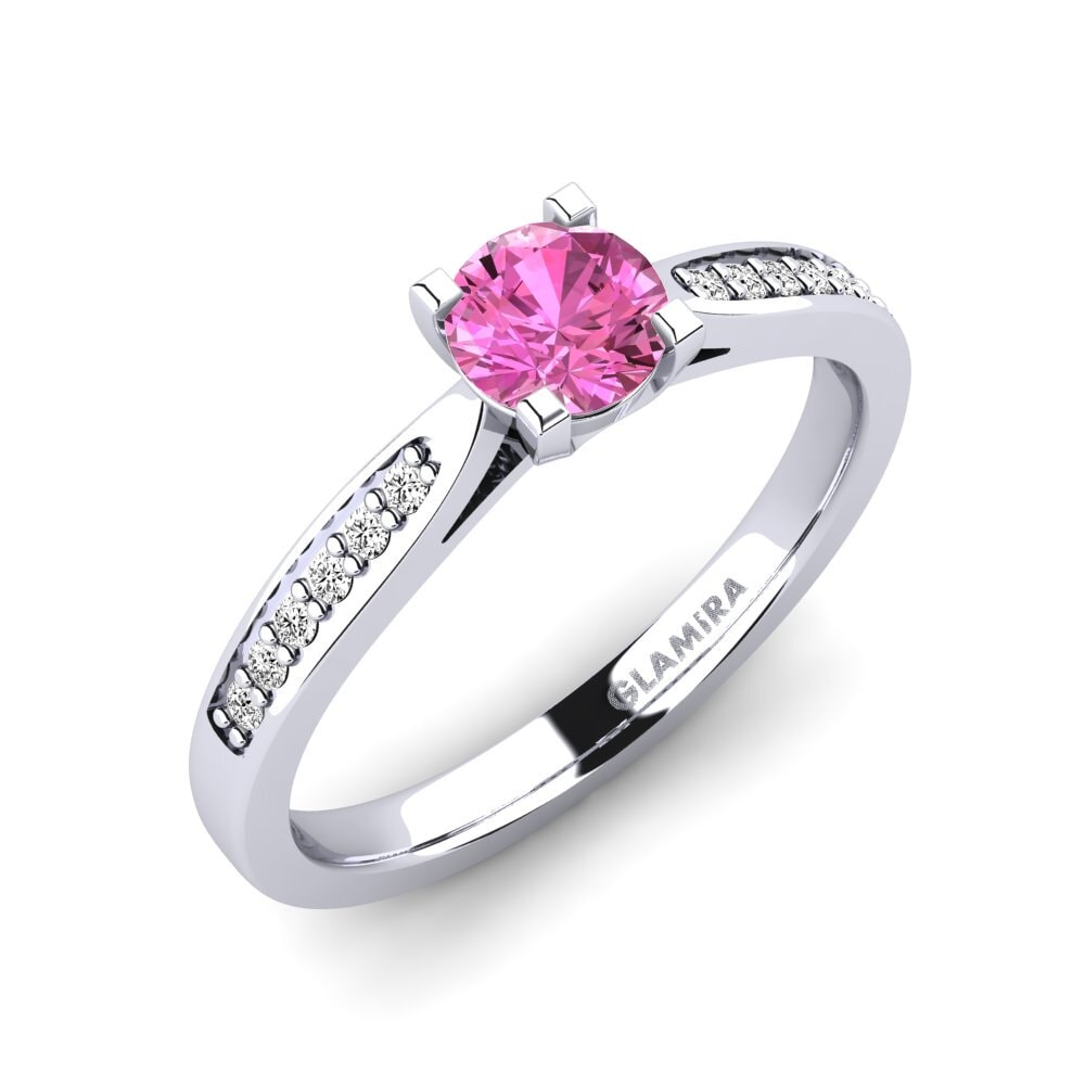 Pink Topaz Engagement Ring Alina