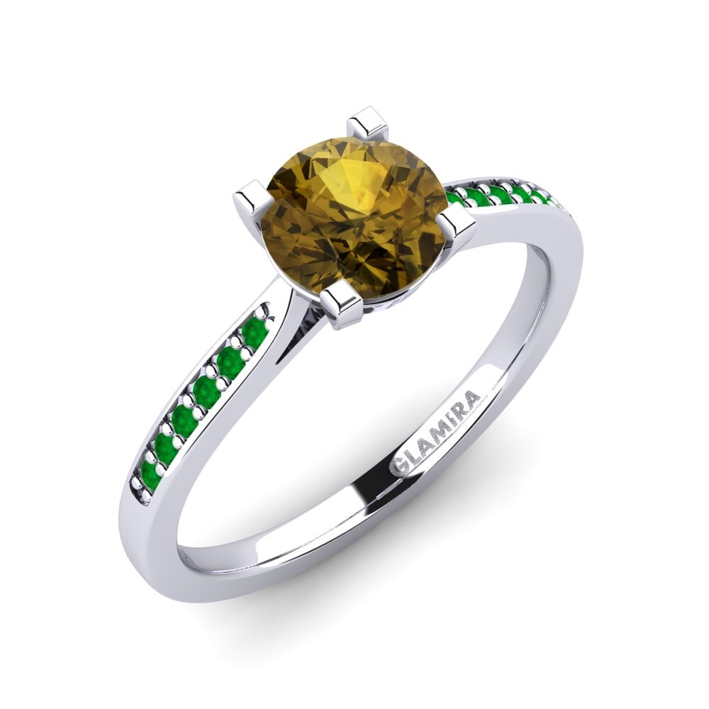 Brown Zircon Engagement Ring Alina 1.0 crt