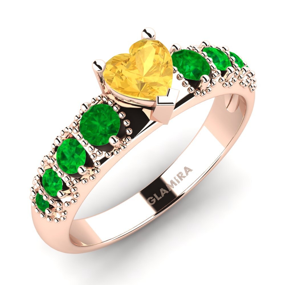 14ct Rose Gold Engagement Ring Alonnisos