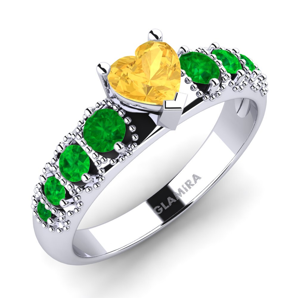 14ct White Gold Engagement Ring Alonnisos
