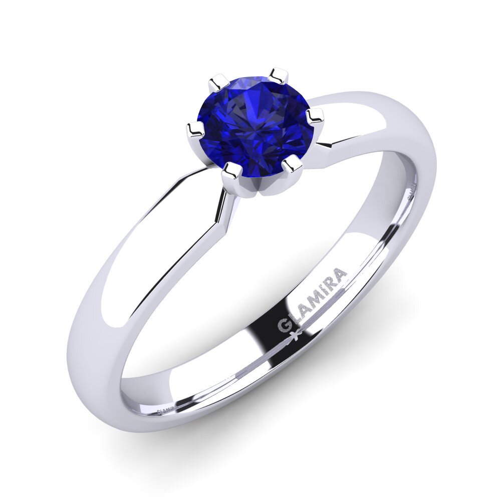 Sapphire (Lab Created) Engagement Ring Amanda 0.5crt