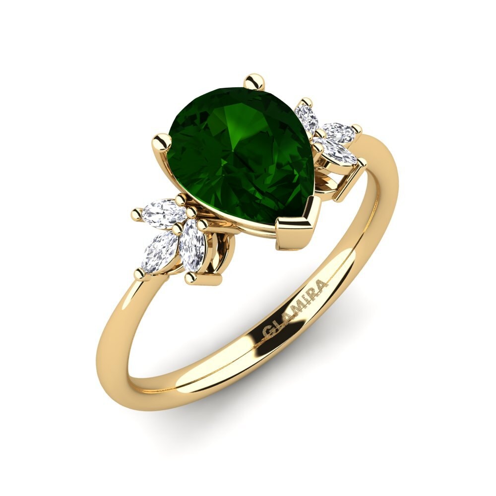 Green Tourmaline Engagement Ring Annige