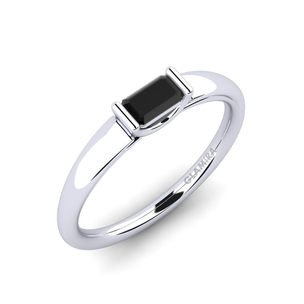 Black Sapphire Engagement Ring Arat