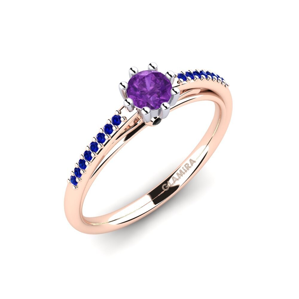 14k Rose & White Gold Engagement Ring Atoryia