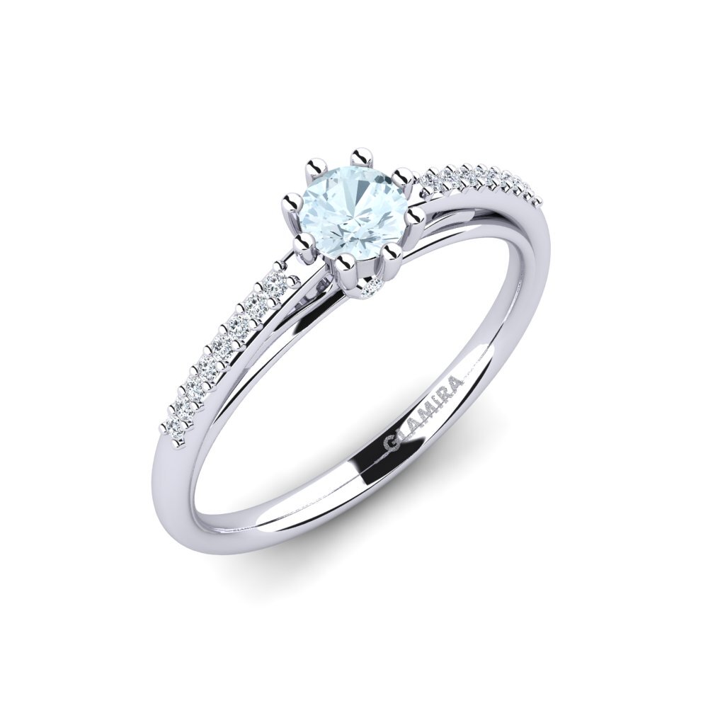 Aquamarine Engagement Ring Atoryia
