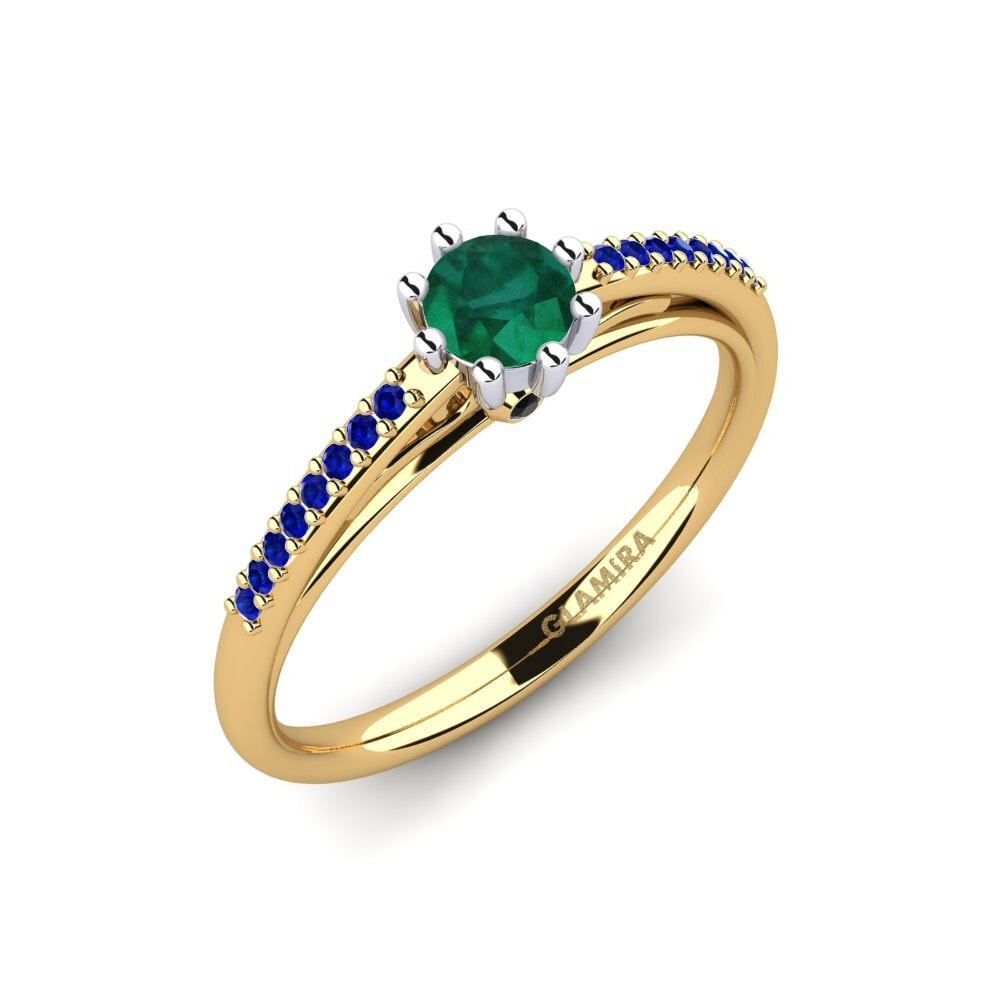 14k Yellow & White Gold Engagement Ring Atoryia