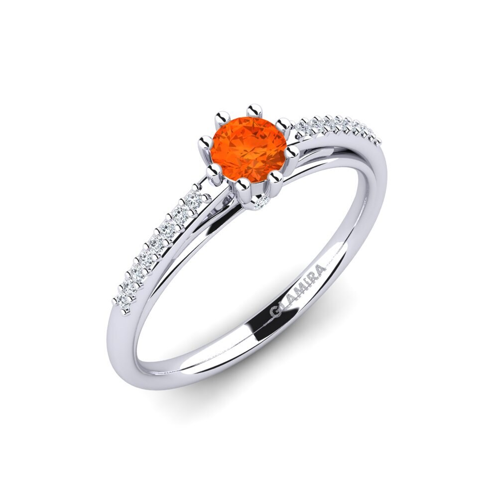 Fire Opal Engagement Ring Atoryia