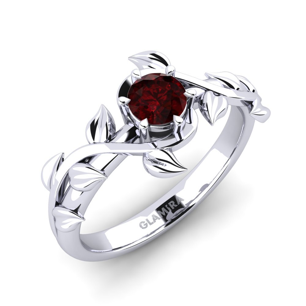 Granate Anillo de compromiso Bagu