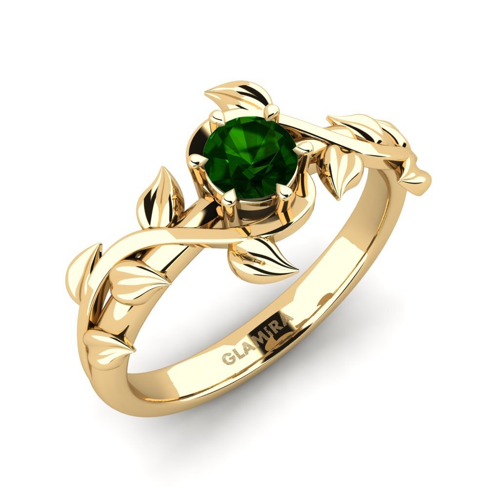14ct Yellow Gold Engagement Ring Bagu