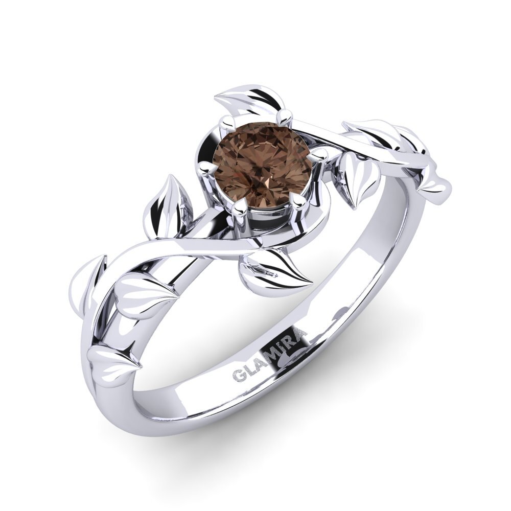 Røgkvarts Forlovelsesring Bagu