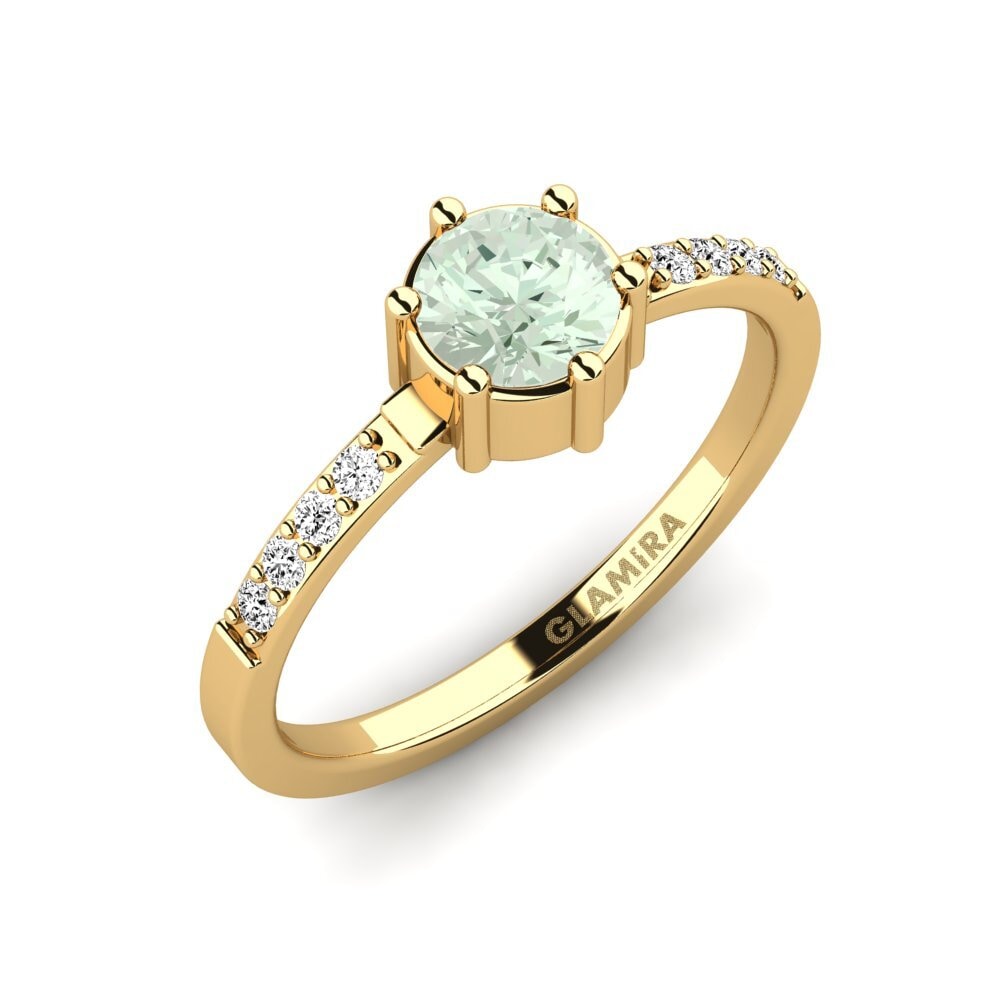 Green Amethyst Engagement Ring Beatyar