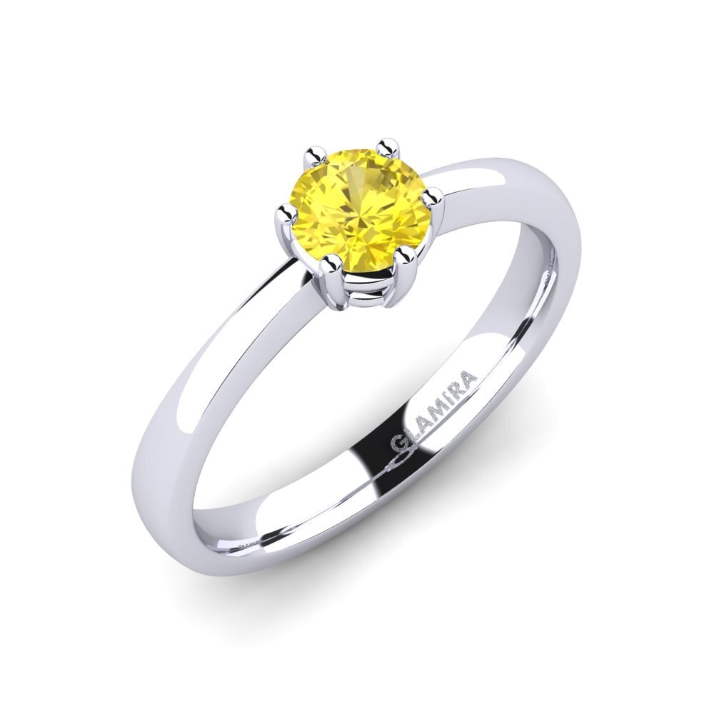 Yellow Sapphire Engagement Ring Belva