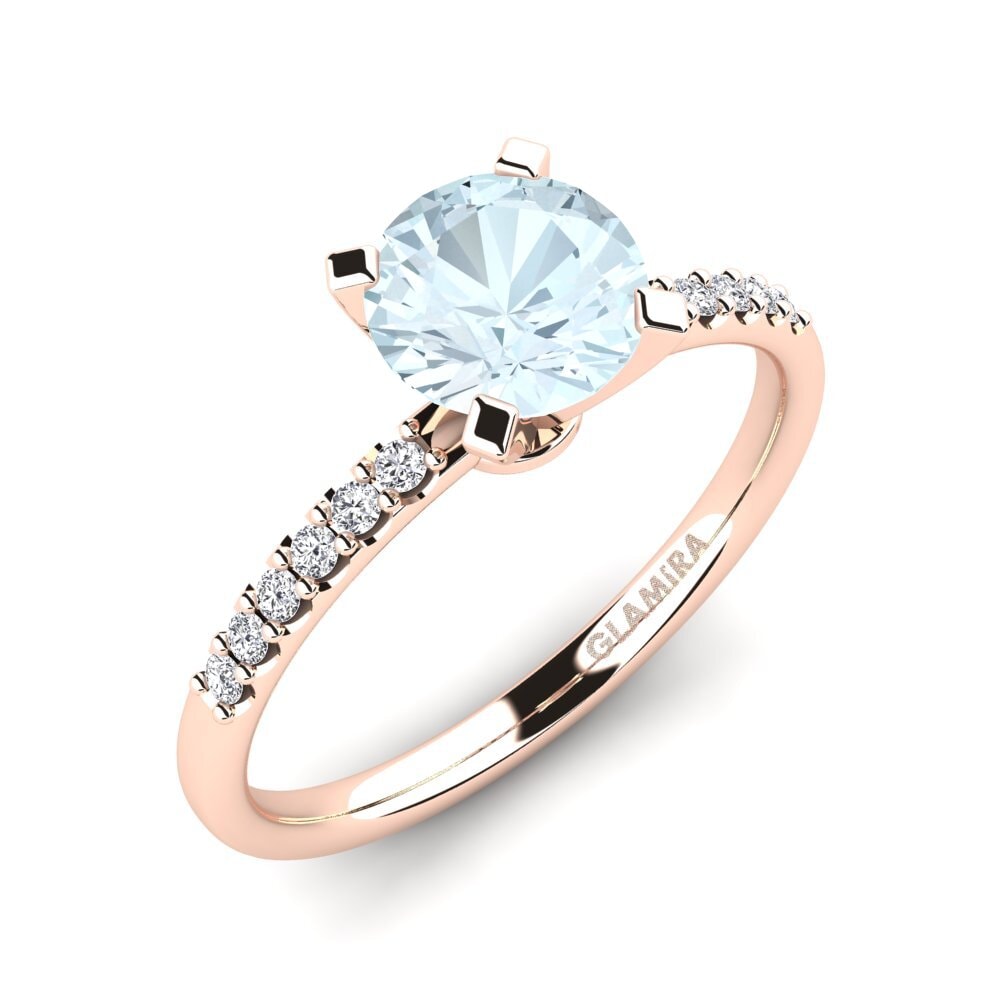 14ct Rose Gold Engagement Ring Cadence