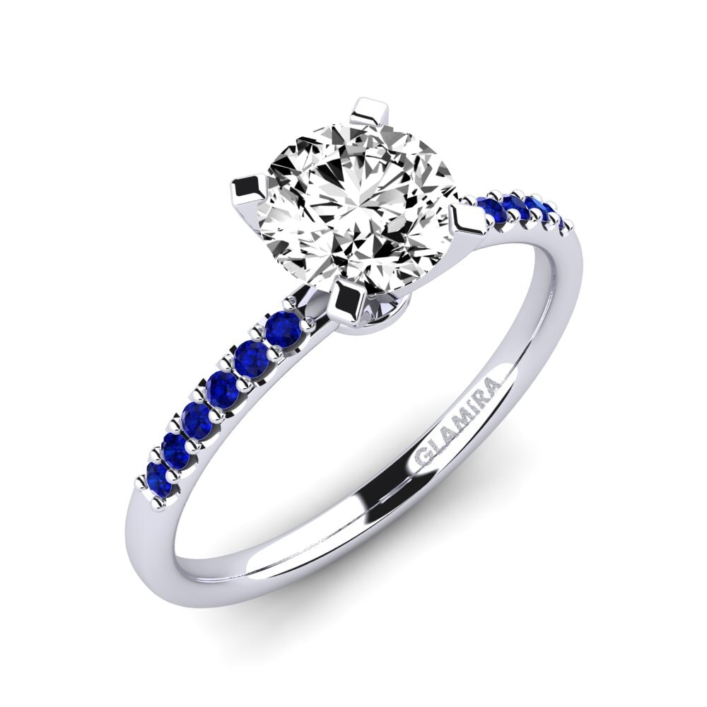 Đá Moissanite Nhẫn đính hôn Cadence