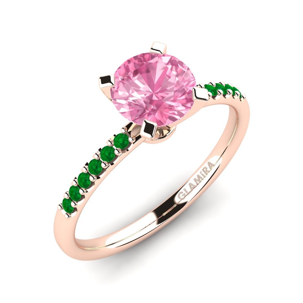 18K Rose Gold Engagement Ring Cadence