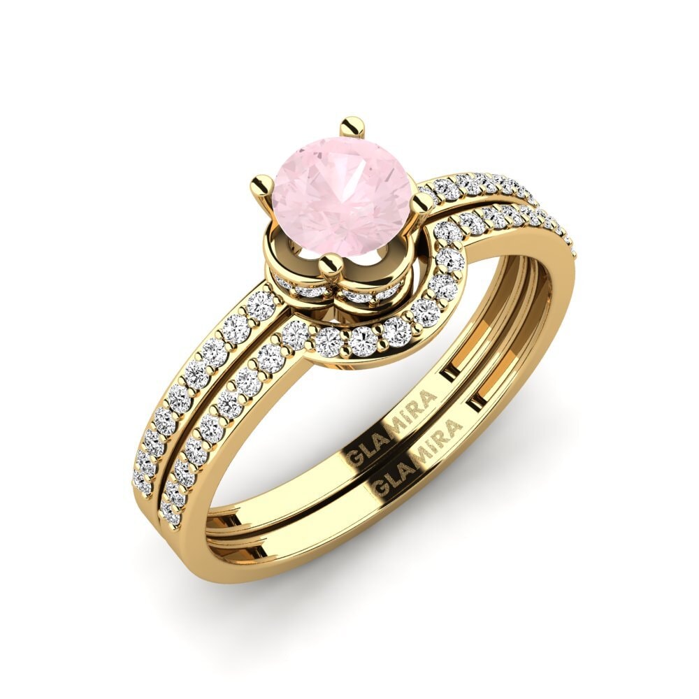 Quartz Rose Bague Consecratedness SET