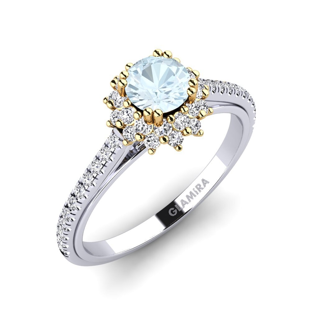 14ct White / Yellow Gold Engagement Ring Daffney