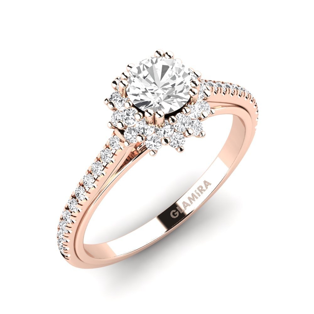 Bague De Fiançailles Saphir Blanc Créé En Labo 3.25 Ct - Or Blanc 14k, Taille US 8.5, Style 3 Pierres
