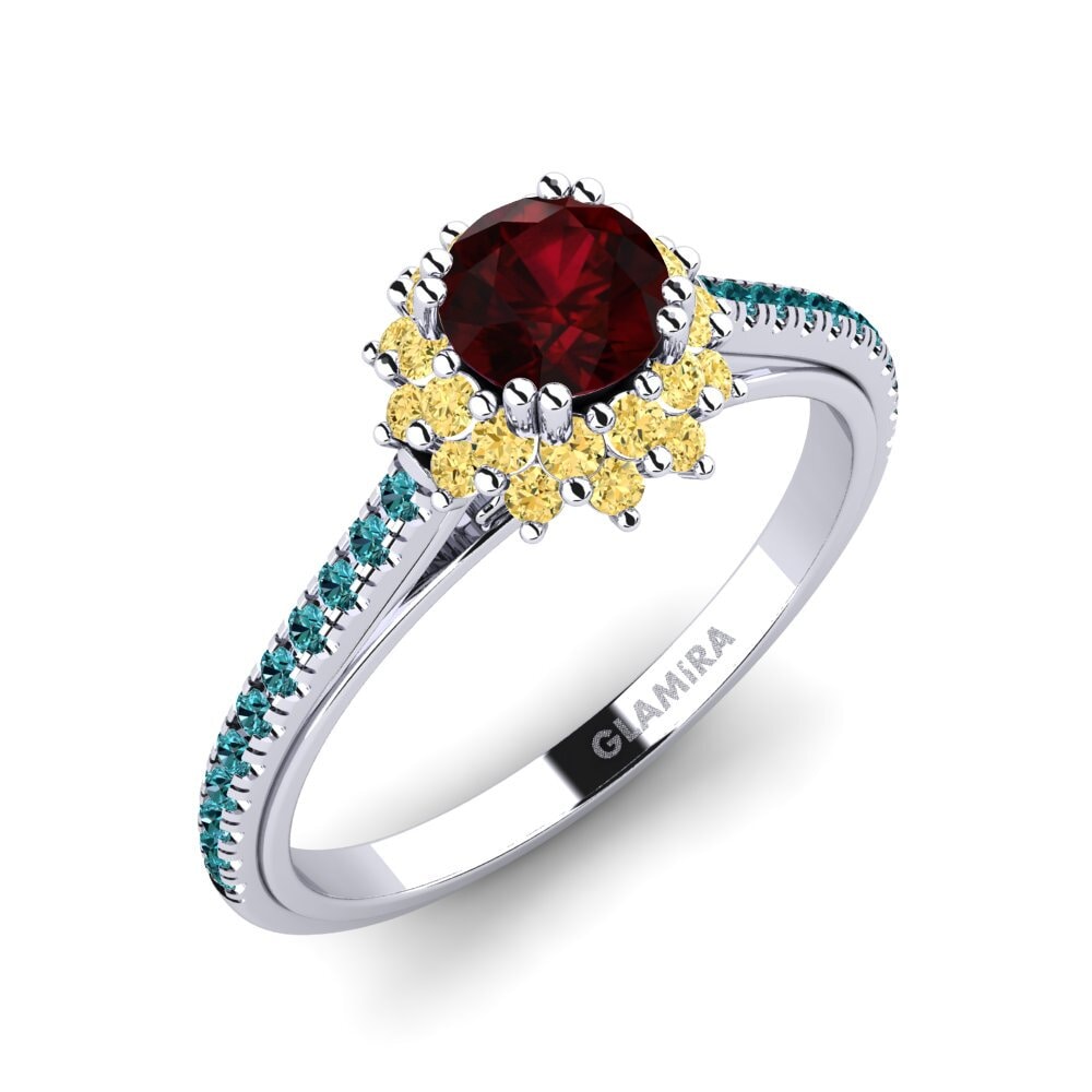 Granate Anillo de compromiso Daffney