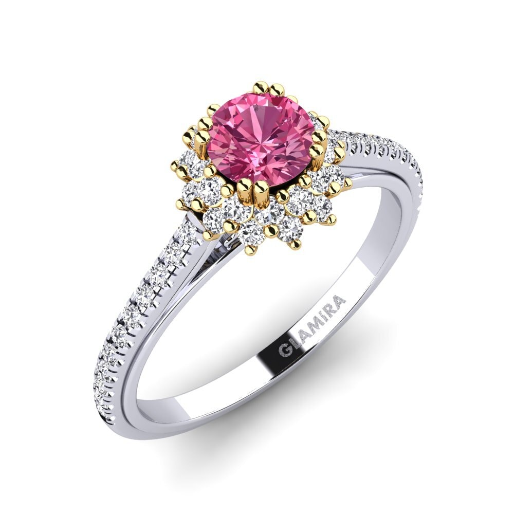 Or Blanc & Jaune 14k Bague de fiançailles Daffney