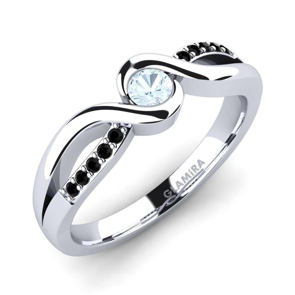 Aquamarine Engagement Ring Dahlia